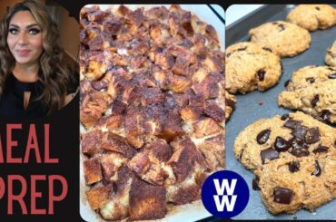 WW MEAL PREP FOR WEIGHT LOSS -CINNAMON ROLL FRENCH TOAST BAKE -CHOCOLATE CHIP SCONES-WEIGHT WATCHERS