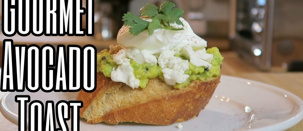 Gourmet Avocado Toast with Poached Egg and Grains of Paradise