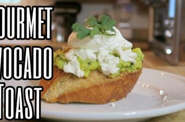Gourmet Avocado Toast with Poached Egg and Grains of Paradise