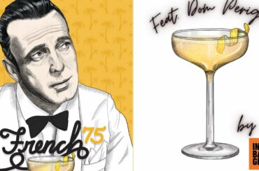 How to make French 75 Classic Cocktail | Champagne Cocktail | Sparkling wine cocktail | French 75