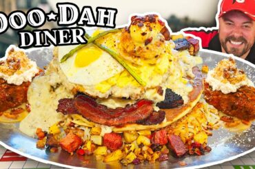 Most Delicious Man vs Food Breakfast Challenge!!