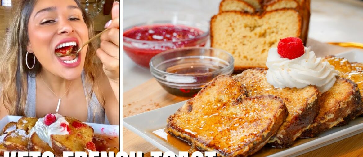 KETO FRENCH TOAST WITH HOMEMADE KETO BREAD! Quick, Easy, Simple, & Delicious Keto Recipe