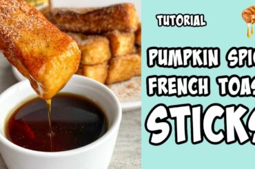 Pumpkin Spice French Toast Sticks! recipe tutorial #Shorts