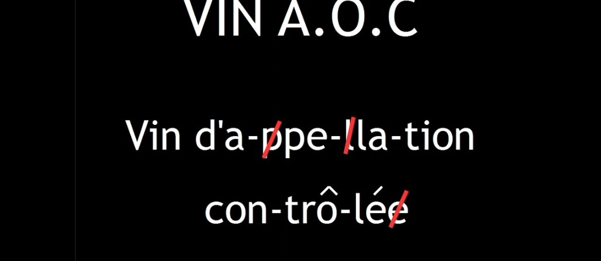 AOC wine - vin AOC