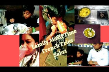 French Fries Wali Sabzi || Dinner with family in dawat resturant ||