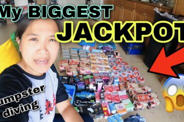 DUMPSTER DIVING MY BIGGEST JACKPOT CANT BELIEVE THEY THROW ALL THIS