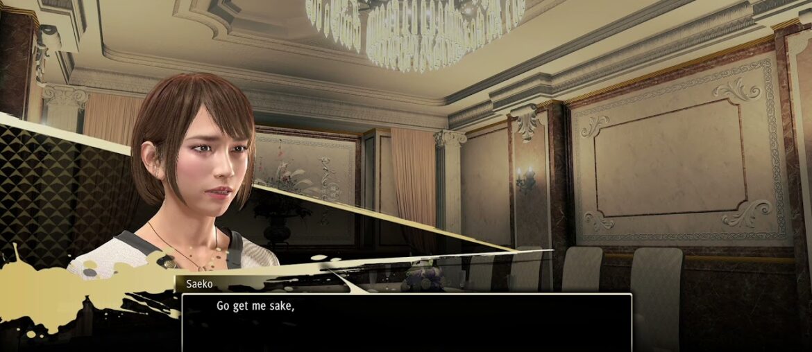 Saeko Demands Sake at a French Restaurant After Getting Drunk on Wine - Yakuza: Like a Dragon
