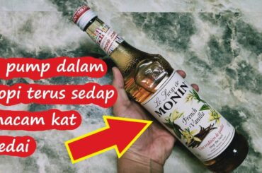 MONIN Flavour Syrup French Vanilla Original Malaysia Review