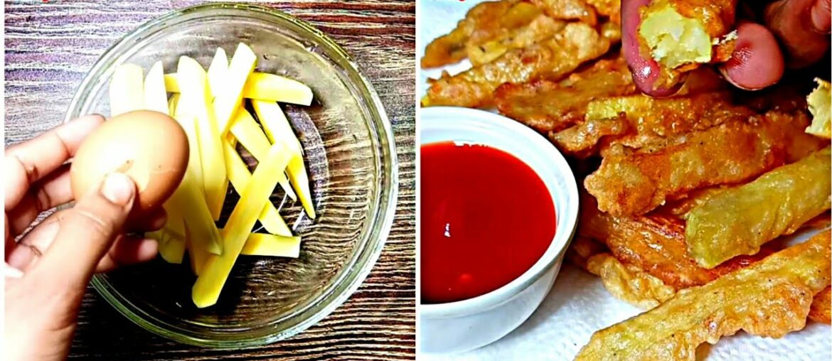Crispy egg French fries Recipe| Easy egg French fries | French fries with egg| Tasty Network