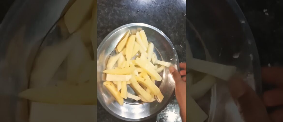 yummy snacks recipe ## so easy and quick ## french fries ##youtube short ###