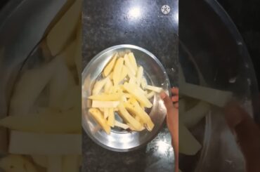 yummy snacks recipe ## so easy and quick ## french fries ##youtube short ###