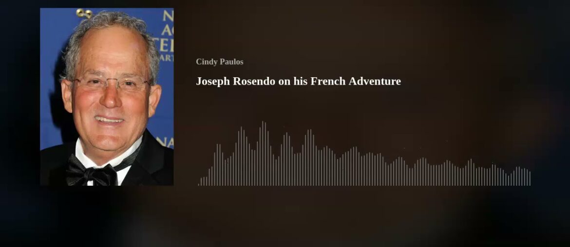Joseph Rosendo on his French Adventure Joseph Rosendo on his French Adventure