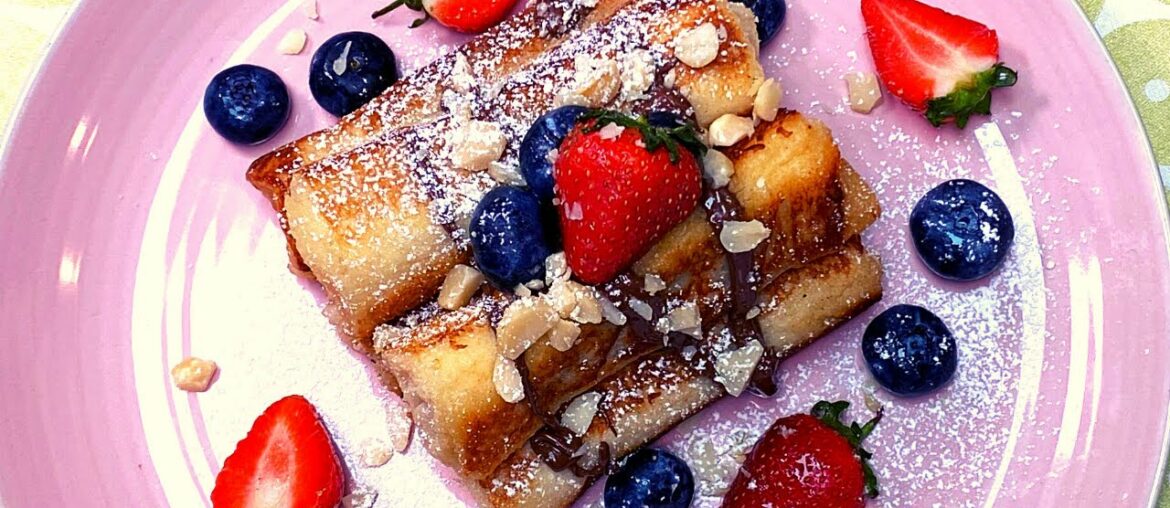 Nutella Stuffed French Toast Rolls | Nutella French Toast Nutella Stuffed French Toast Rolls | Nutella French Toast