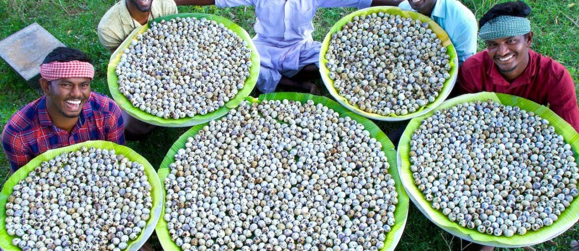 3000 QUAIL EGGS | Cooking Eggs in CLAY | Ancient Traditional Quail Egg Recipes Cooking In Village
