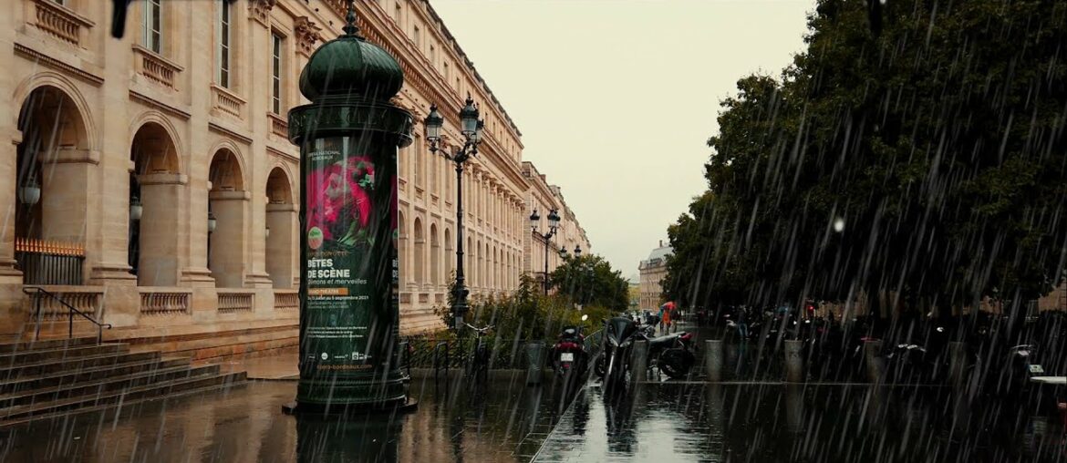 Walking in the rain on Saturday Walk in Bordeaux 4k60fps France | Sep 2021| ASMR sounds for sleeping