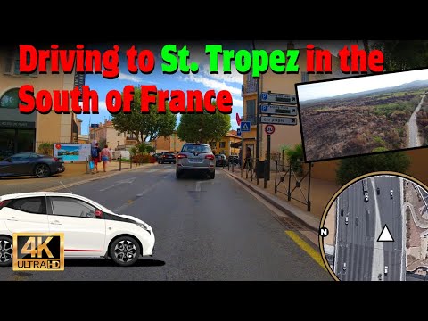 Driving to St. Tropez in South of France Driving to St. Tropez in South of France