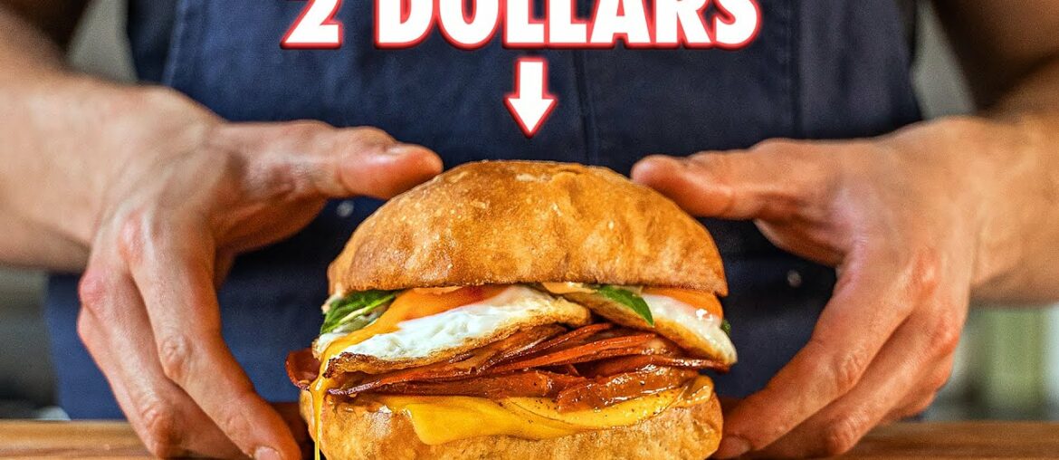 The 2 Dollar Gourmet Breakfast Sandwich | But Cheaper