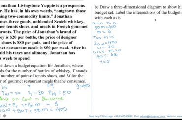 Varian Workbook Solution - Question 2.9 (Budget Constraint)