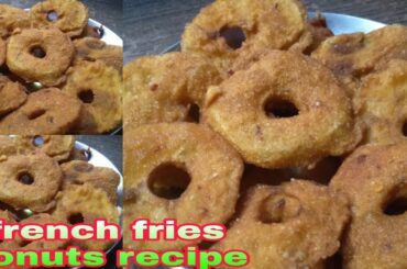Instant French Fries donut recipe #shorts #donut #frenchfries #donutrecipe #snacks #eveningsnacks