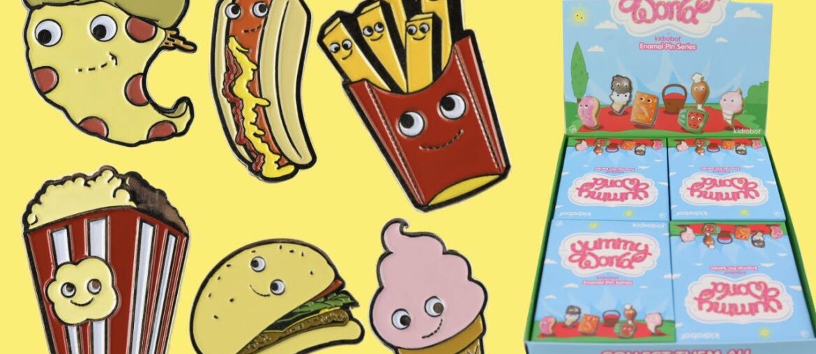 FULL BOX Yummy World Gourmet Snacks Pins Kidrobot