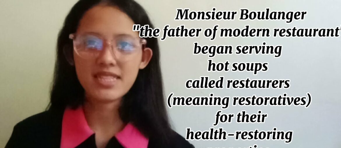 History of Food Service Industry During "French Revolution"