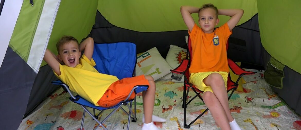 Vlad and Niki 24 Hours Overnight Tent Challenge