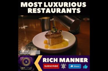 THE ONLY RESTAURANT CHARGE YOU $5000 ONLY FOR A BURGER - FLEUR RESTAURANT | RICH MANNER