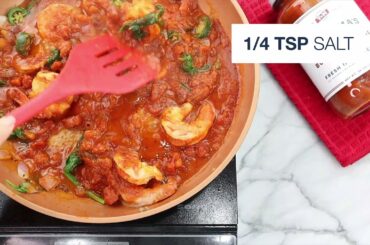 Prawn and Feta Bake with Burgundy Wine Sauce | Yo Mama's Foods