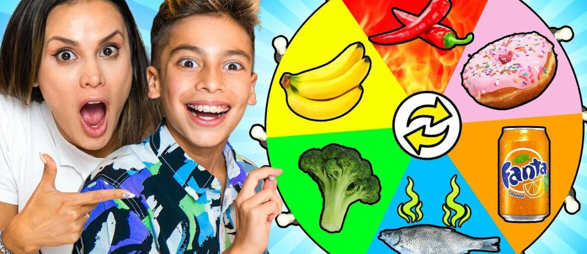 SPIN THE WHEEL & EATING Whatever COLOR FOOD it Lands on! | The Royalty Family SPIN THE WHEEL & EATING Whatever COLOR FOOD it Lands on! | The Royalty Family