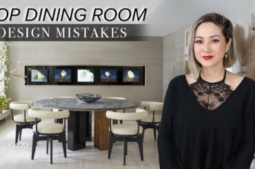 COMMON DESIGN MISTAKES | Dining Room Mistakes and How to Fix Them | Julie Khuu