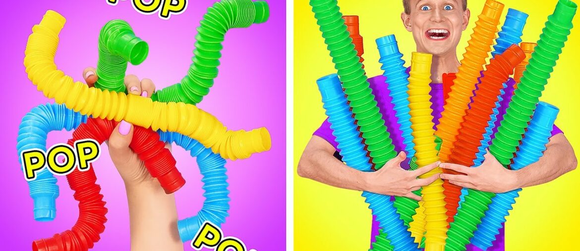 DIY FIDGET TOYS IDEAS || Satisfying And Relaxing by 123 GO! DIY FIDGET TOYS IDEAS || Satisfying And Relaxing by 123 GO!