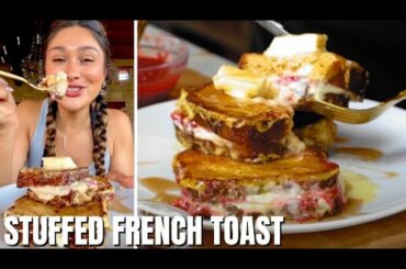 STUFFED FRENCH TOAST! I MADE THE BEST KETO STUFFED FRENCH TOAST!