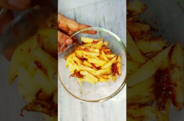 Home made crispy egg french fries recipe | French fry #SHORTS