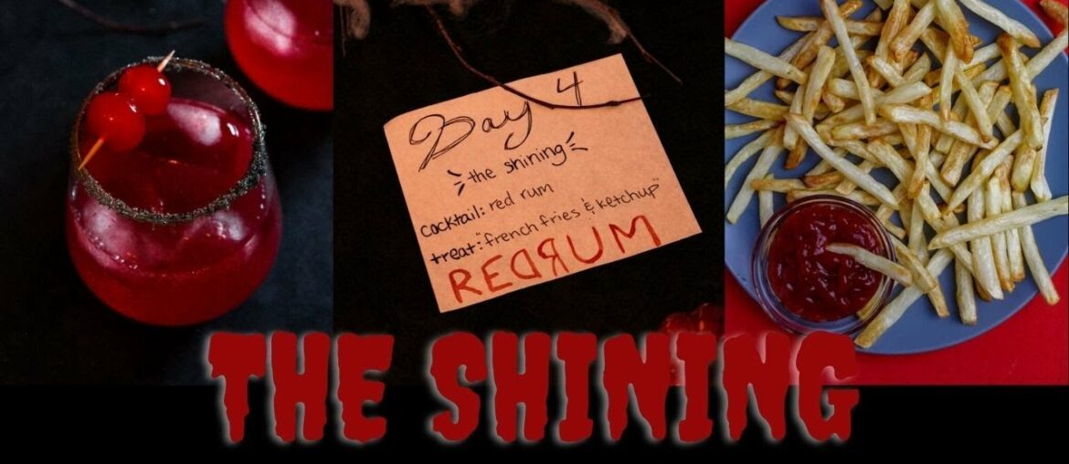 The Shining | Red Cherry Rum + French Fries & Ketchup Recipes | 31 DAYS OF HALLOWEEN #shorts