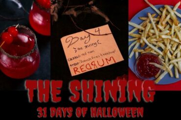 The Shining | Red Cherry Rum + French Fries & Ketchup Recipes | 31 DAYS OF HALLOWEEN #shorts