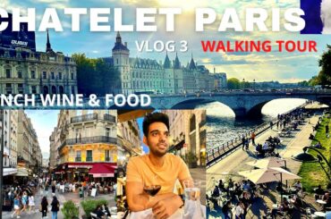 Day  2 in Paris | Chatelet Paris Walking Tour | Indian Student Exploring France | Vlog 3