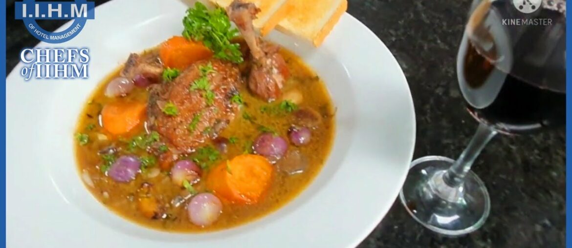How to Cook Classical French Dish Coq Au Vin | Chicken with Wine | Chefs of IIHM How to Cook Classical French Dish Coq Au Vin | Chicken with Wine | Chefs of IIHM