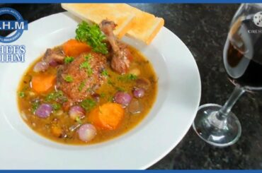 How to Cook Classical French Dish Coq Au Vin | Chicken with Wine | Chefs of IIHM