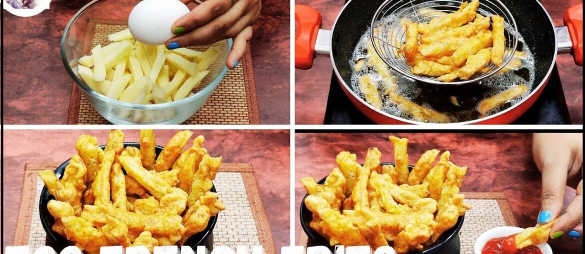 Crispy Egg French Fries Recipe | Easy Egg French Fries | Egg Snacks Recipe | Toasted