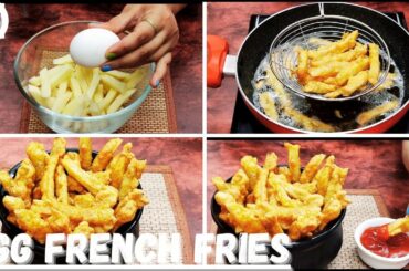 Crispy Egg French Fries Recipe | Easy Egg French Fries | Egg Snacks Recipe | Toasted
