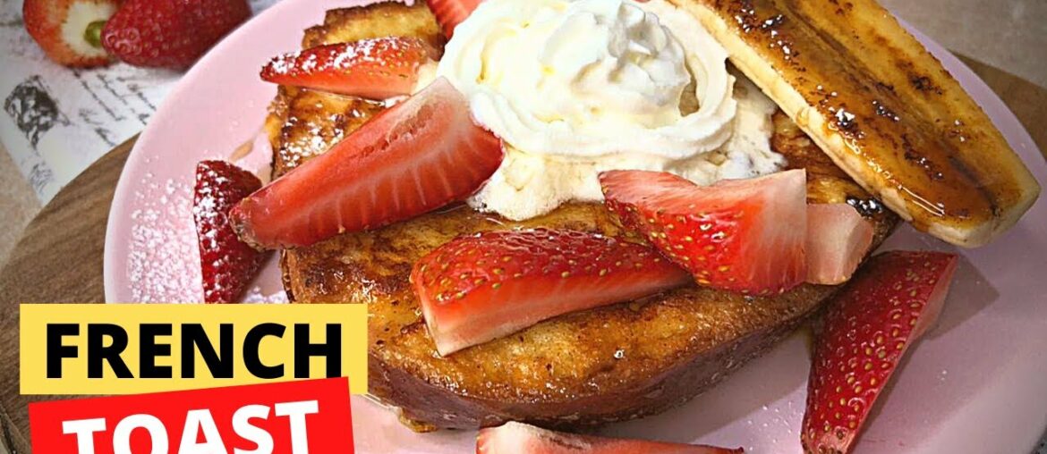 [It's Rosell Day] Strawberry French Toast (Easy Recipe) Home Made