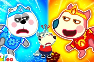 Hot Jenny vs Cold Pandollar Challenge With Wolfoo - Kids Stories About Baby | Wolfoo Family