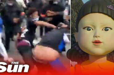 Squid Game fans BRAWL at Paris restaurant based on Netflix show opening