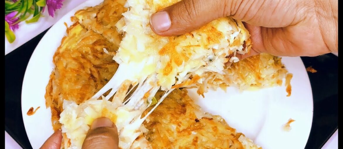 French fries cheese pie recipe | best potato breakfast idea | quick & easy golden brown cheese fries French fries cheese pie recipe | best potato breakfast idea | quick & easy golden brown cheese fries