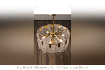 Restaurant French Luxury Bedroom Living Room Light Crystal Chandelier Round Italian Style Post-Mode