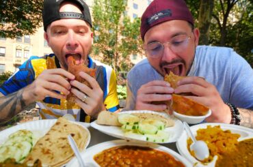 Indian STREET FOOD Tour in the EAST VILLAGE - Samosa, Dosas & Butter Chicken in NYC!!