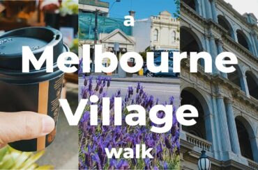 Melbourne lockdown vlog / A walk through Albert Park Village