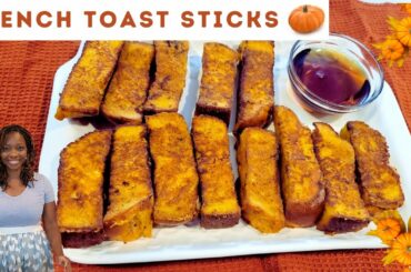 How To Make Pumpkin Spice French Toast Sticks | Fall Food Friday Collab