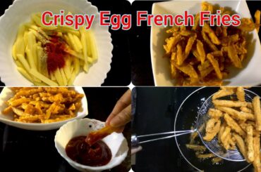 Crispy Egg French fries Recipe Easy Egg French Fries | Egg Snacks Recipe | #frenchfries