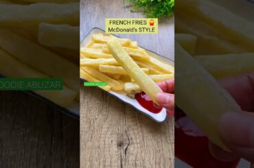 french fries recipe McDonald's style #shorts #ytshorts #streetfood #delhifood #foodieabuzar
